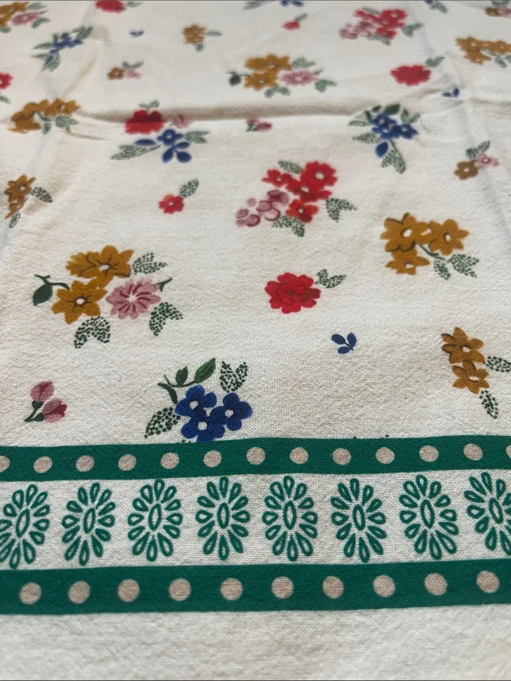 Set of 2 Floral Linen Napkins from Anthropologie